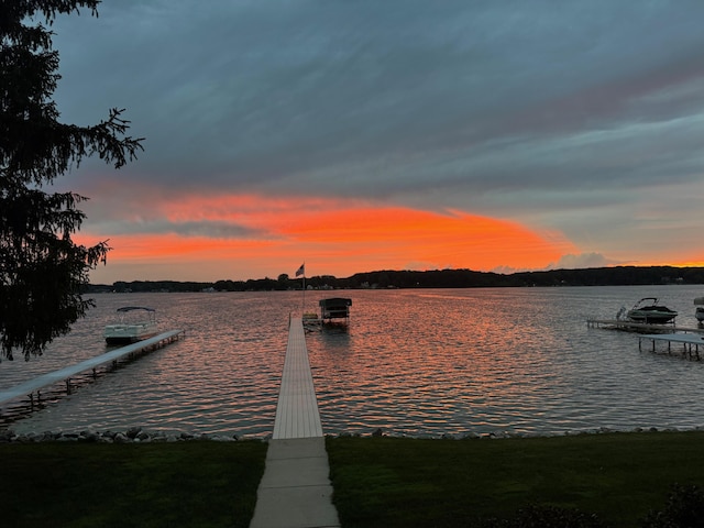 2625 Elmwood Dr, Pierson, MI 49339 - dock with a water view