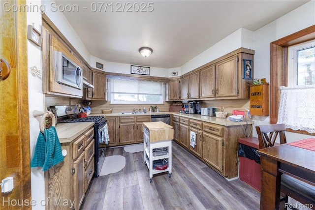 36827 Weideman, Clinton Township, MI 48035 - kitchen with appliances with stainless steel finishes, plenty of natural light, and light countertops