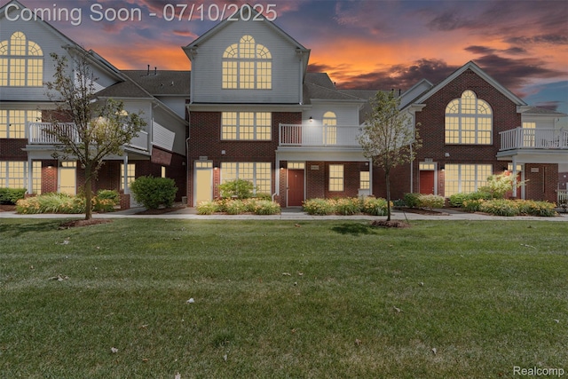 8461 Towne Center Cir N, Warren, MI 48093 - colonial home featuring brick siding and a front yard