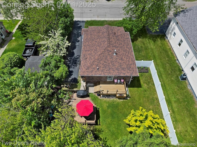 30 Beebe St, Lake Orion, MI 48362 - view from above of property