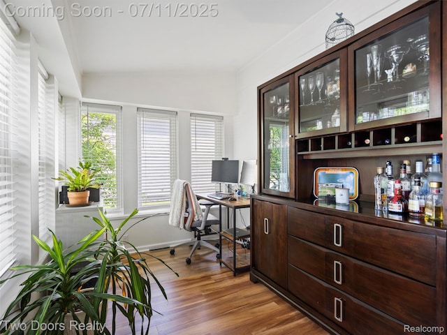 30 Beebe St, Lake Orion, MI 48362 - office space with lofted ceiling, healthy amount of natural light, and wood finished floors