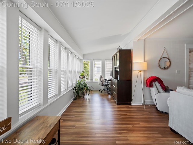 30 Beebe St, Lake Orion, MI 48362 - hall with wood finished floors and lofted ceiling
