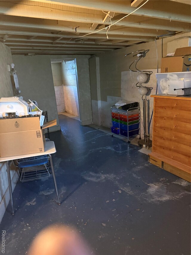 19361 Lindsay St, Detroit, MI 48235 - view of unfinished basement