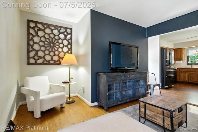 11634 Spicer Dr, Plymouth, MI 48170 - living area featuring wood finished floors