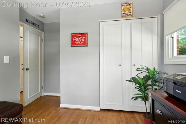 11634 Spicer Dr, Plymouth, MI 48170 - bedroom with light wood finished floors and a closet