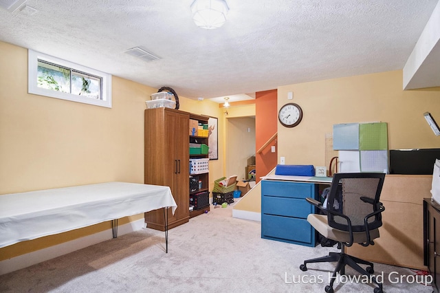 1003 Kusterer Dr NW, Grand Rapids, MI 49534 - office area with a textured ceiling and carpet flooring