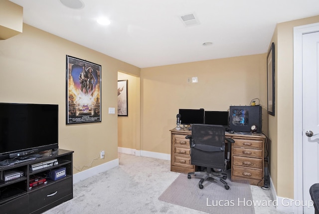1003 Kusterer Dr NW, Grand Rapids, MI 49534 - carpeted home office featuring recessed lighting