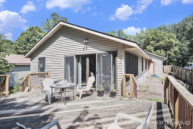 1003 Kusterer Dr NW, Grand Rapids, MI 49534 - view of wooden deck