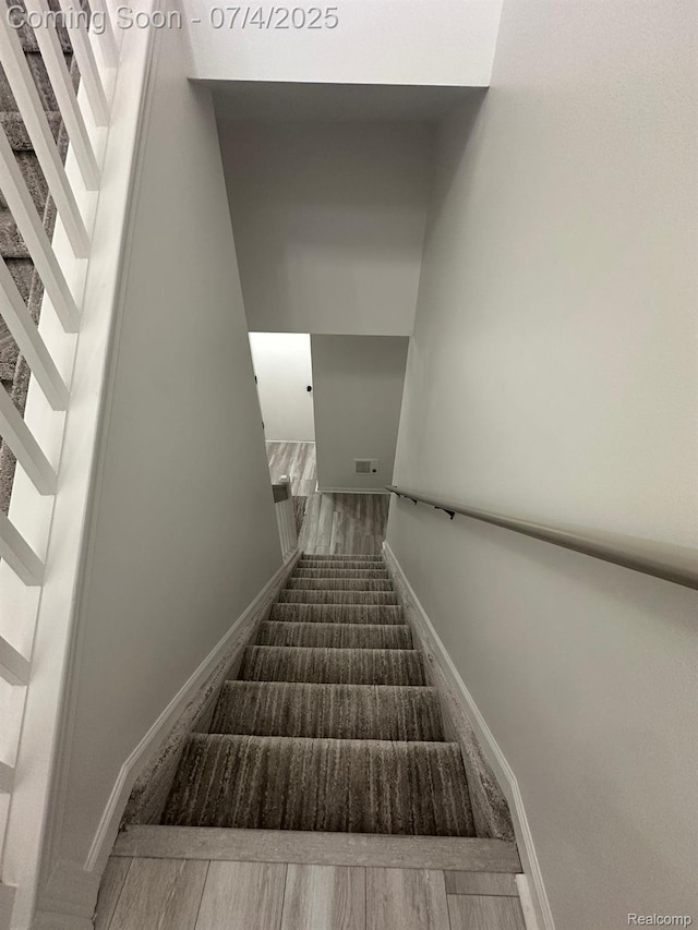 4248 Schaefer Rd, Dearborn, MI 48126 - stairway with wood finished floors and baseboards