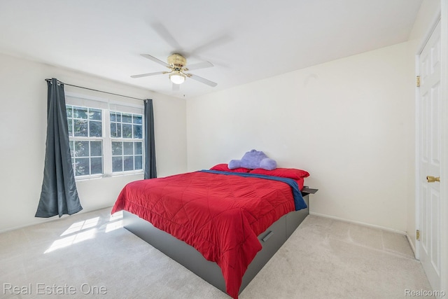 39728 Village Wood Cir, Novi, MI 48375 - carpeted bedroom with a ceiling fan
