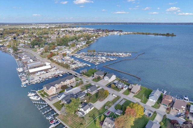 32241 N River Rd, Harrison Township, MI 48045 - aerial view of property and surrounding area with a nearby body of water
