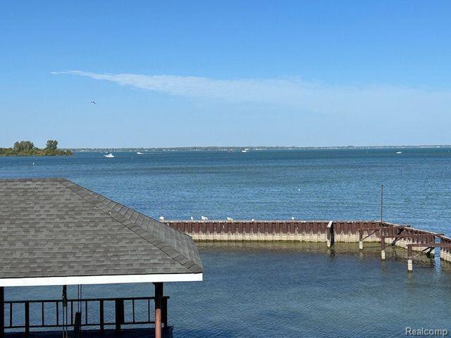 32241 N River Rd, Harrison Township, MI 48045 - water view with a pier