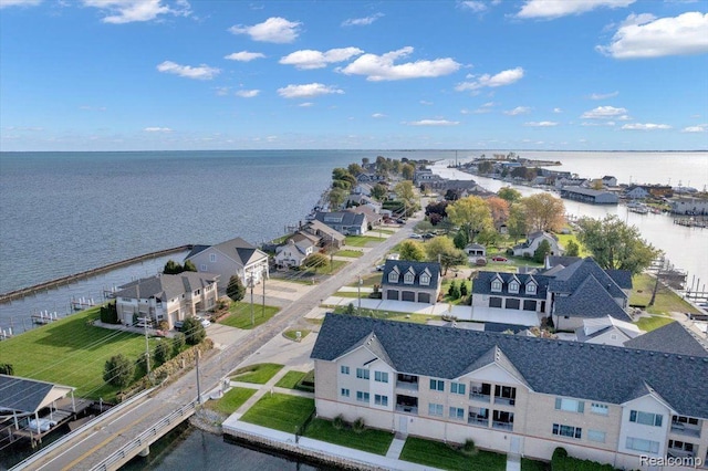 32241 N River Rd, Harrison Township, MI 48045 - aerial view of residential area with a large body of water