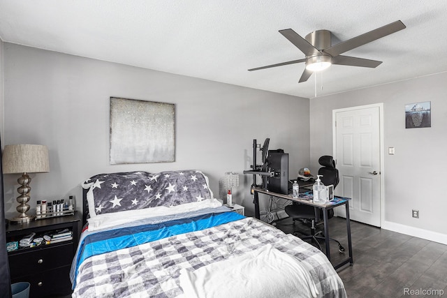 8150 24 Mile Rd, Shelby Twp, MI 48316 - bedroom featuring wood finished floors and a ceiling fan