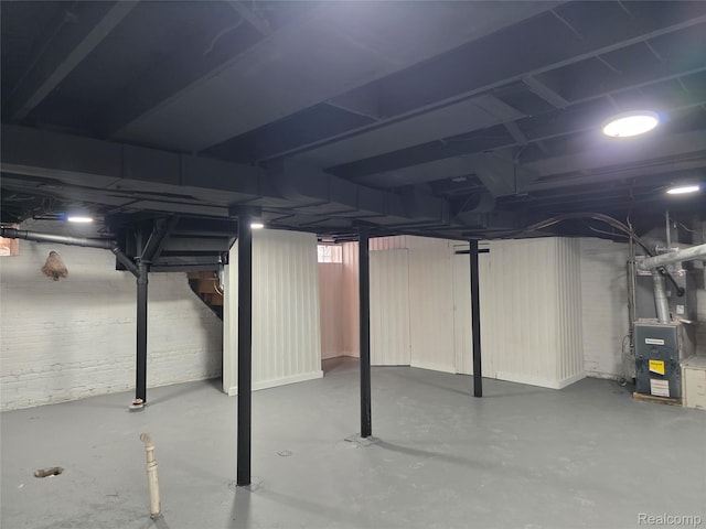 2681 Burlingame St, Detroit, MI 48206 - unfinished basement featuring heating unit