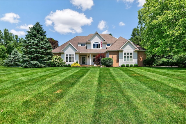 29750 Edwards Way, Niles, MI 49120 - traditional home featuring a front yard and brick siding