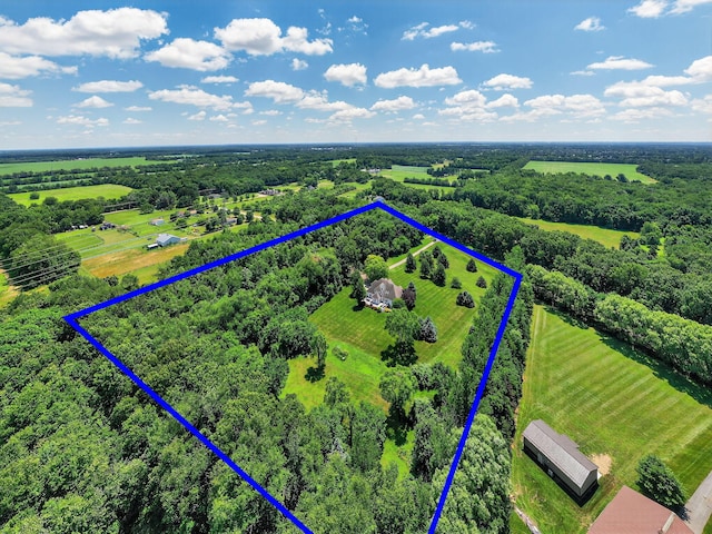 29750 Edwards Way, Niles, MI 49120 - aerial view of sparsely populated area featuring property boundaries highlighted