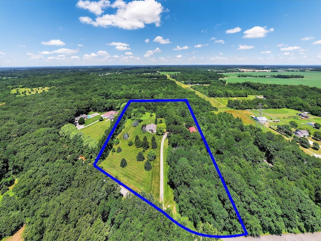 29750 Edwards Way, Niles, MI 49120 - aerial view of sparsely populated area with property boundaries highlighted