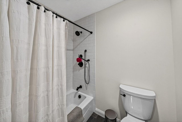 29750 Edwards Way, Niles, MI 49120 - full bathroom featuring shower / bath combo with shower curtain and wood finished floors