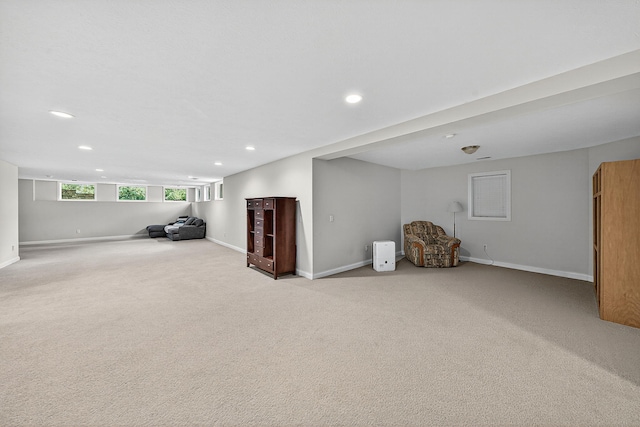 29750 Edwards Way, Niles, MI 49120 - basement with carpet flooring and recessed lighting