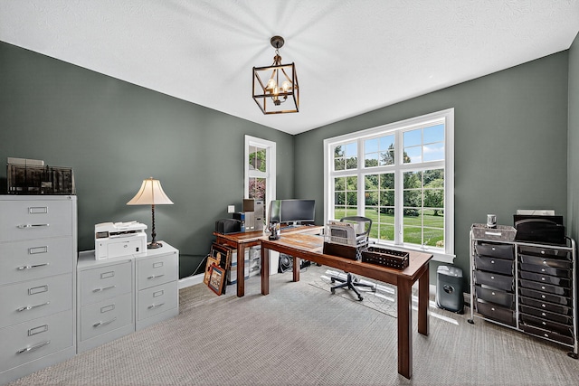 29750 Edwards Way, Niles, MI 49120 - office featuring a chandelier and carpet