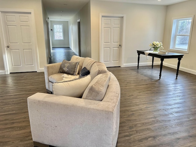 457 N Garfield, Traverse City, MI 49696 - living area with dark wood-style floors