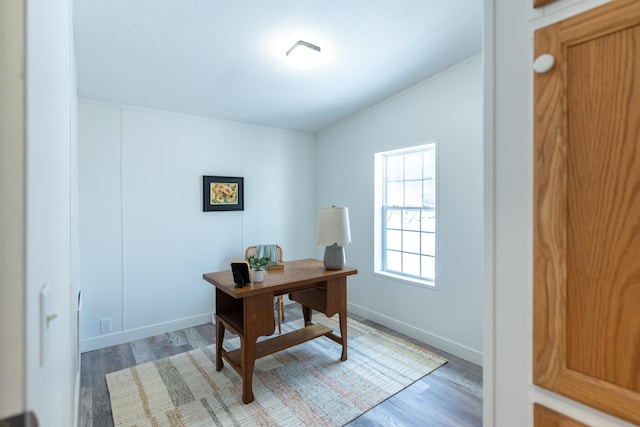 457 N Garfield, Traverse City, MI 49696 - office area featuring wood finished floors and crown molding