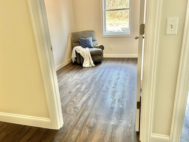 457 N Garfield, Traverse City, MI 49696 - sitting room with dark wood-style flooring and baseboards
