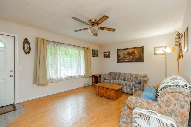 2314 Hand Rd, Niles, MI 49120 - living area featuring ceiling fan and light wood-style flooring