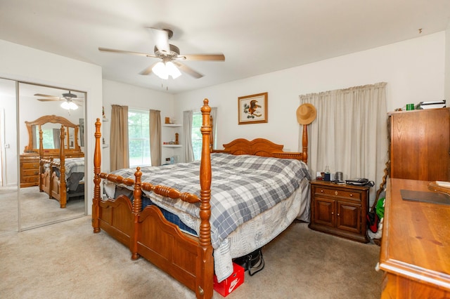 2314 Hand Rd, Niles, MI 49120 - carpeted bedroom featuring a closet and ceiling fan