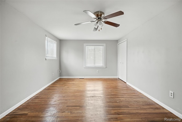 22679 Bell Brook St, Southfield, MI 48034 - empty room featuring a ceiling fan and wood finished floors