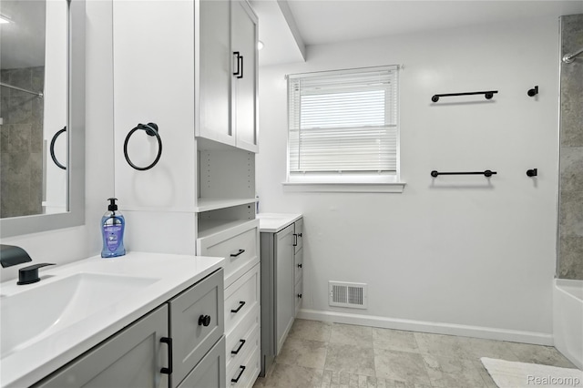 22679 Bell Brook St, Southfield, MI 48034 - full bathroom featuring vanity and baseboards
