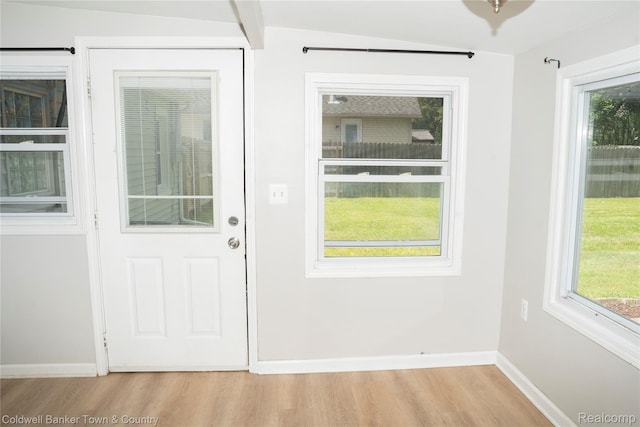 528 W Clinton St, Howell, MI 48843 - entryway with light wood-style floors and plenty of natural light