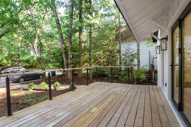 4046 Hillside Trl, New Buffalo, MI 49117 - view of wooden deck