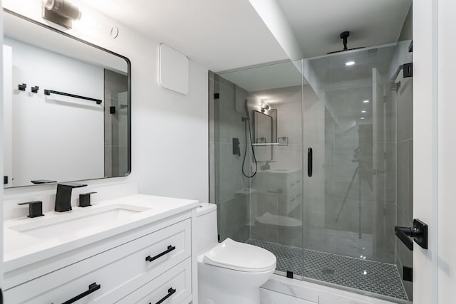 4046 Hillside Trl, New Buffalo, MI 49117 - bathroom featuring vanity and a stall shower