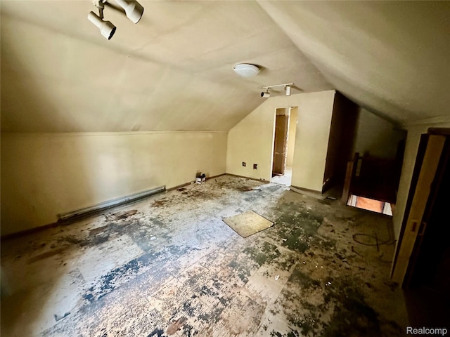 26735 Annapolis St, Dearborn Heights, MI 48125 - additional living space featuring a baseboard heating unit and lofted ceiling