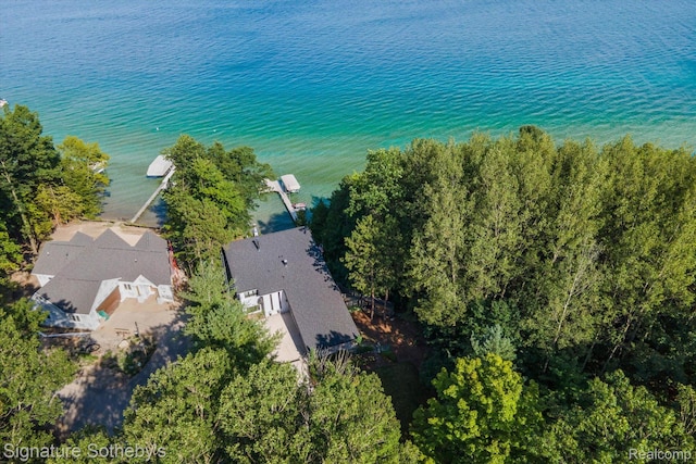 8641 Brettonwood Shores Rd, Rapid City, MI 49676 - drone / aerial view of a nearby body of water