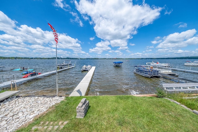 19336 E Chippewa Dr, Chippewa Lake, MI 49320 - dock area featuring a water view