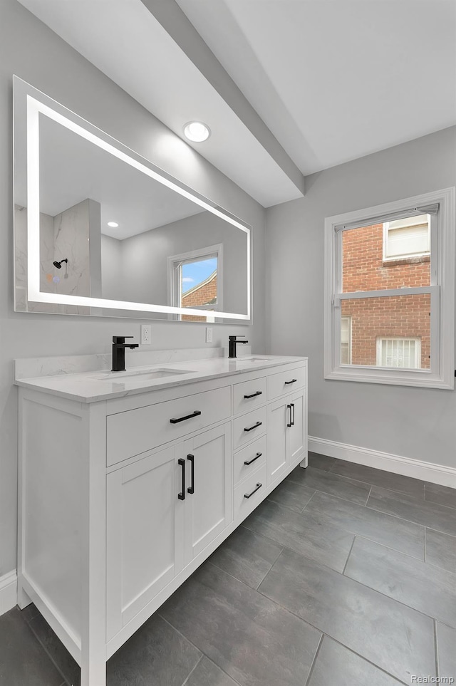 5291 Devonshire Rd, Detroit, MI 48224 - bathroom with double vanity