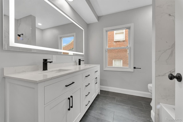 5291 Devonshire Rd, Detroit, MI 48224 - full bath featuring double vanity and plenty of natural light