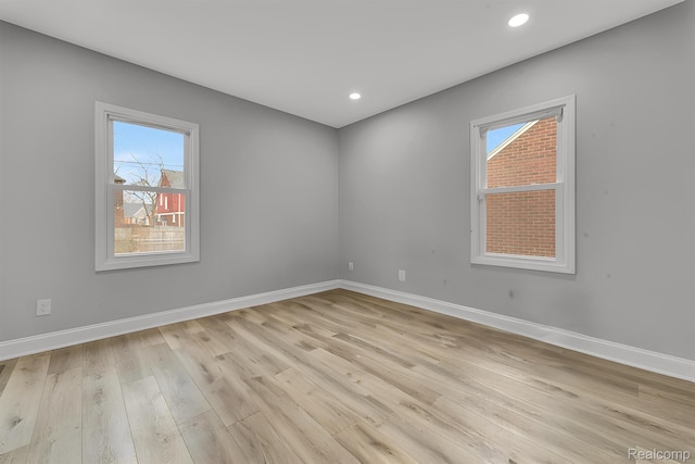 5291 Devonshire Rd, Detroit, MI 48224 - unfurnished room featuring light wood-type flooring and recessed lighting