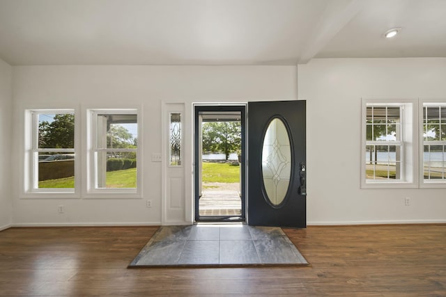 210 W Grove Ave, Michigan Center, MI 49254 - entryway with wood finished floors and baseboards