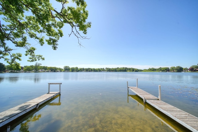 210 W Grove Ave, Michigan Center, MI 49254 - dock featuring a water view