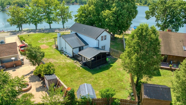 210 W Grove Ave, Michigan Center, MI 49254 - view of subject property with a large body of water