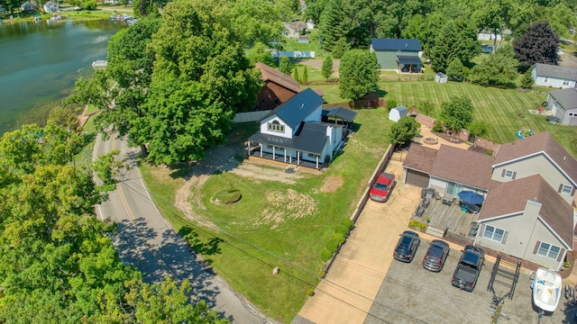 210 W Grove Ave, Michigan Center, MI 49254 - bird's eye view of a large body of water