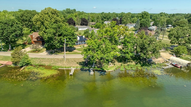 210 W Grove Ave, Michigan Center, MI 49254 - drone / aerial view of a nearby body of water