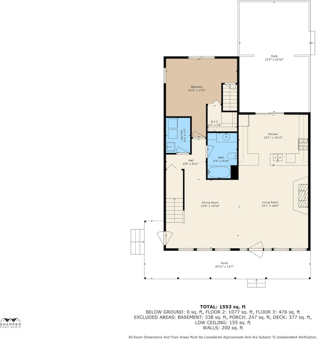 210 W Grove Ave, Michigan Center, MI 49254 - view of room layout