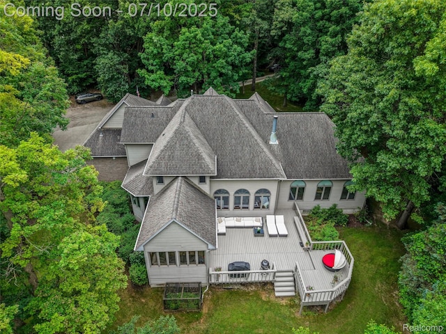 1444 W Clarkston Rd, Lake Orion, MI 48362 - aerial view of property and surrounding area