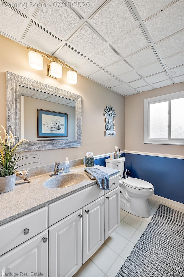 5021 Paula Ave, Clarkston, MI 48346 - bathroom featuring vanity and tile patterned floors