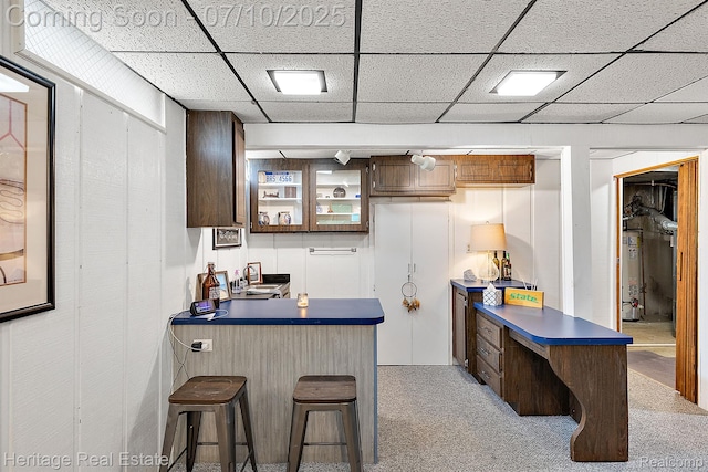 5021 Paula Ave, Clarkston, MI 48346 - bar area with a paneled ceiling